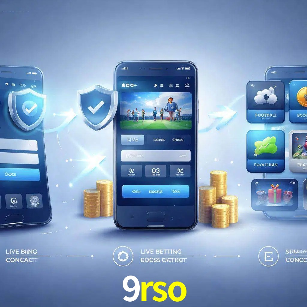 Pasos de acceso a la app 9rso en pantalla de teléfono móvil